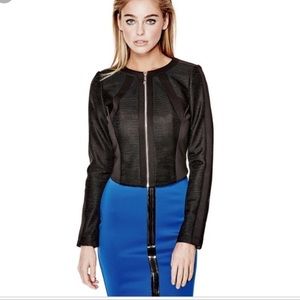 Guess Long Sleeve Scuba Mesh Mix Jacket - NWT - L